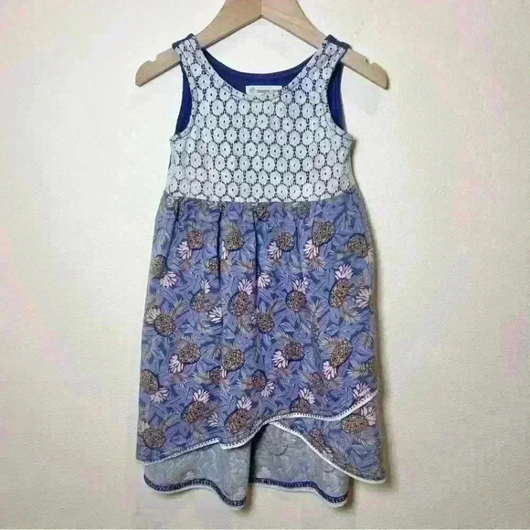 Tucker + Tate Girls Lace and Pineapple Dress Size 4 - Picture 1 of 8